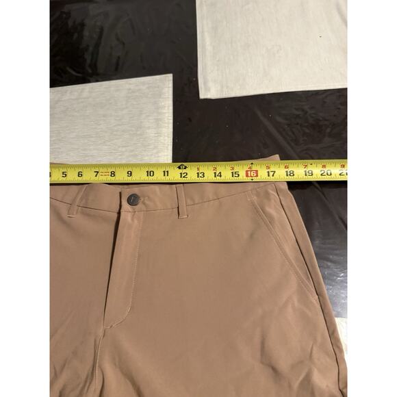 Primo Shorts Mens 36 Brown Performance Stretch Athletic Golf Casual 10” Inseam - Picture 2 of 8